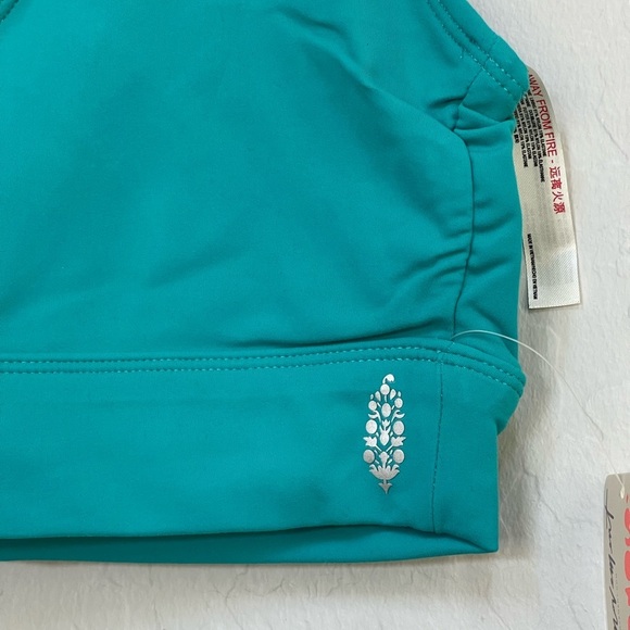 Free People HEARTS AFLUTTER BRAMI in wavy waters size medium - Picture 6 of 6